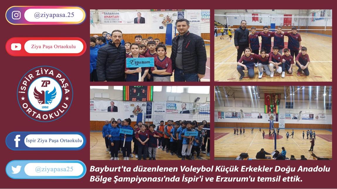Bayburt'ta düzenlenen Voleybol Küçük Erkekler Doğu Anadolu Bölge Şampiyonası'nda İspir'i ve Erzurum'u temsil ettik.