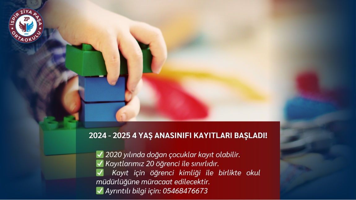 4 Yaş Anasınıfı Kayıtları Başladı!